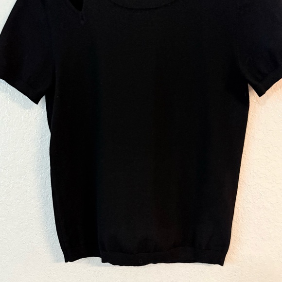 Alice + Olivia Roslyn cutout fitted sweater top size M - Picture 6 of 13